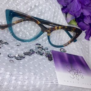 Cat Eye Blue Tortoise Glasses